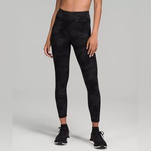 Lululemon Invigorate High-Rise Tight 28" Heritage 365 Camo Deep Coal size 14